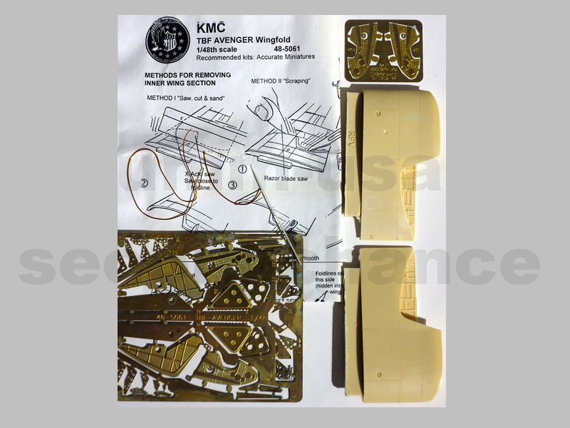 KMC48-5061 TBF Avenger Wingfold (SCH) 1/48